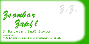 zsombor zapfl business card